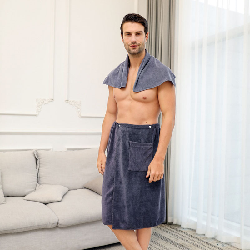 Home Textiles Towel Set - 1 Set Man Wearable Microfiber Bath