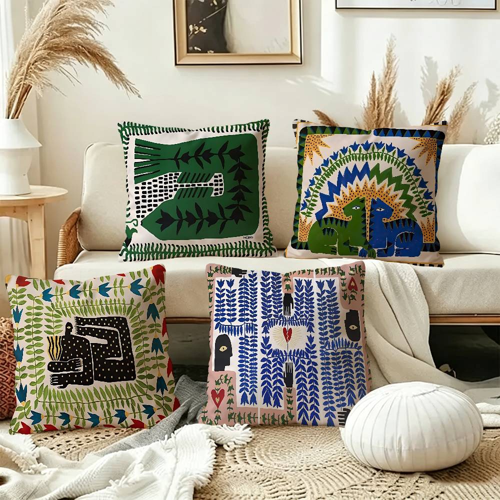 Home Textiles Egypt - Ancient Egypt Tiger Leopard Maple Design