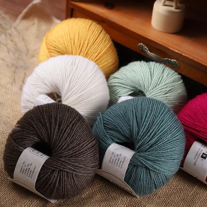 Wool Blanket Herringbone - 50g/Pc Hand knitting Merino Wool Yarn