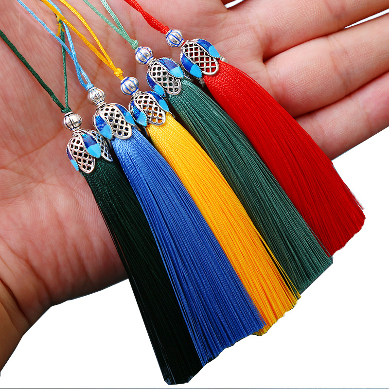 Home Ec Textiles - 5/10Pcs 8cm Silk Tassel Fringe Brush