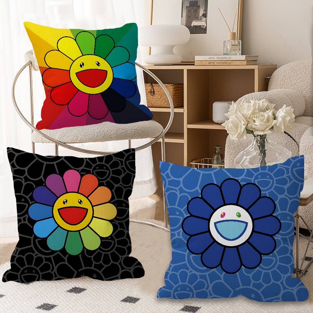 Home Fashion Textiles - Fashion M-Murakamis T-Takashi Art Pillow Cover