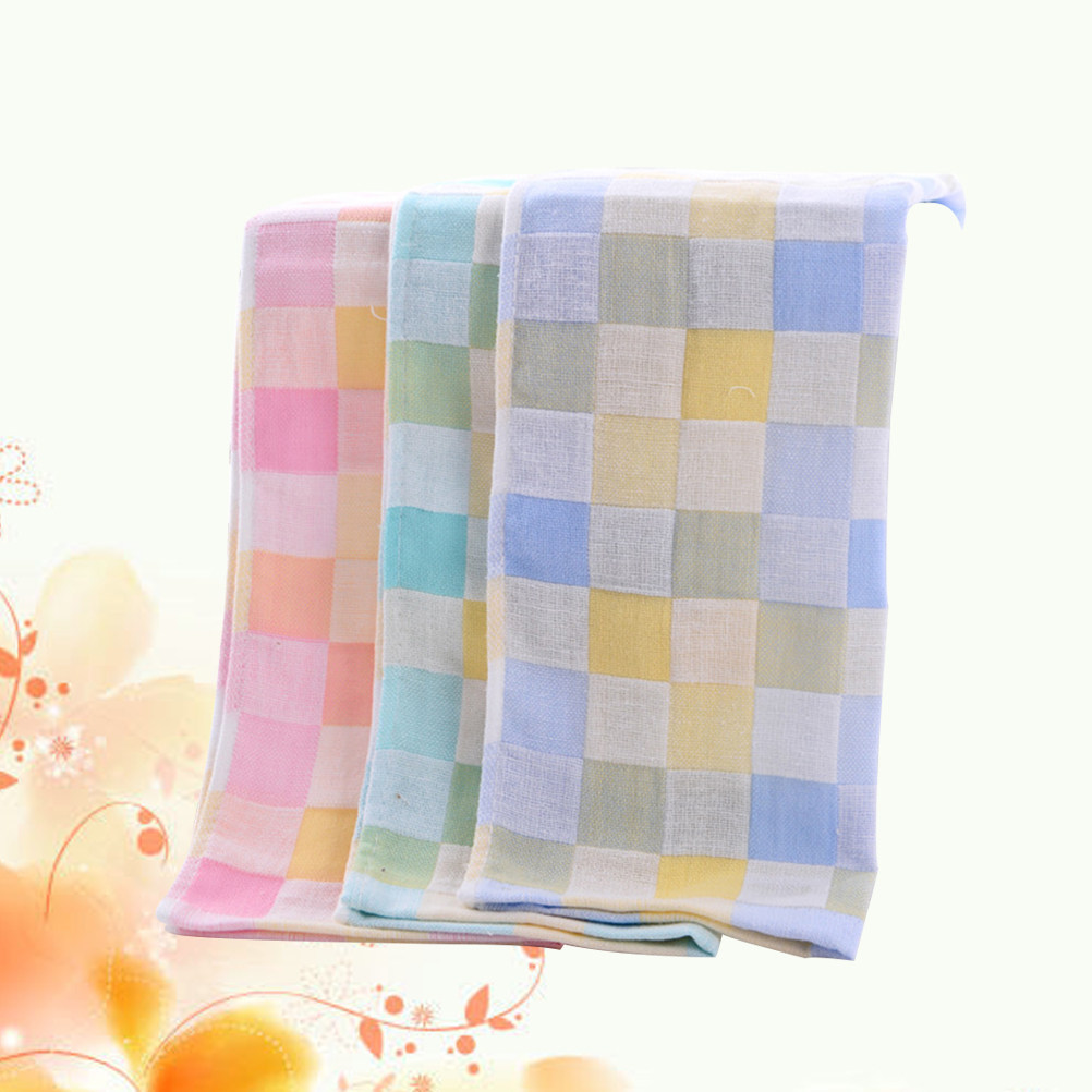 Home Textiles Towel Set - 3Pcs Gauze Towels Double Layer Cotton