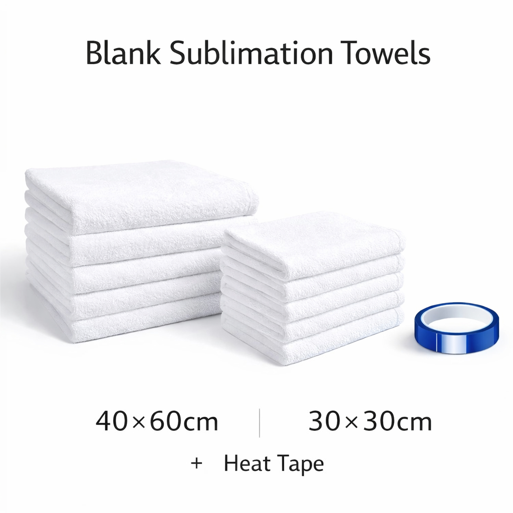Home Textiles Towel Set - 10PCS White Towel Set 40×60cm &
