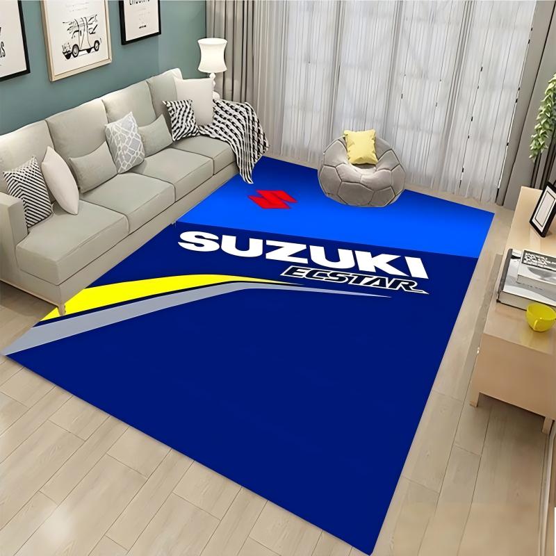 Home Textiles Rug - Suzuki Cool Motorcycle Display Carpet Work