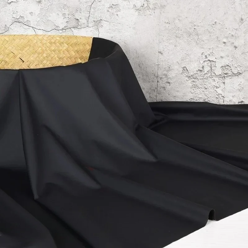 Dark Matte Thin PU Leather Fab - Home Fashion Textiles ulasan dan harga