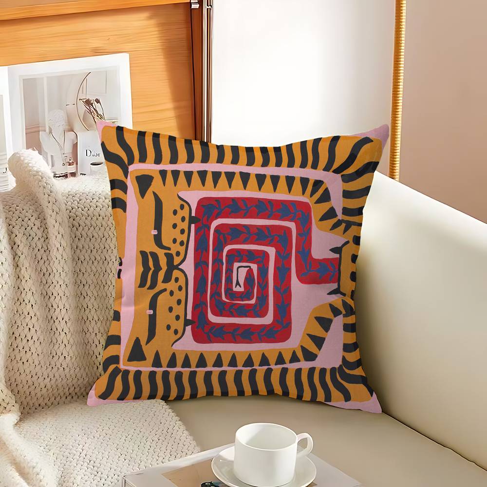 Egypt Colorful Abstract Tiger  - Home Textiles Egypt ulasan dan harga