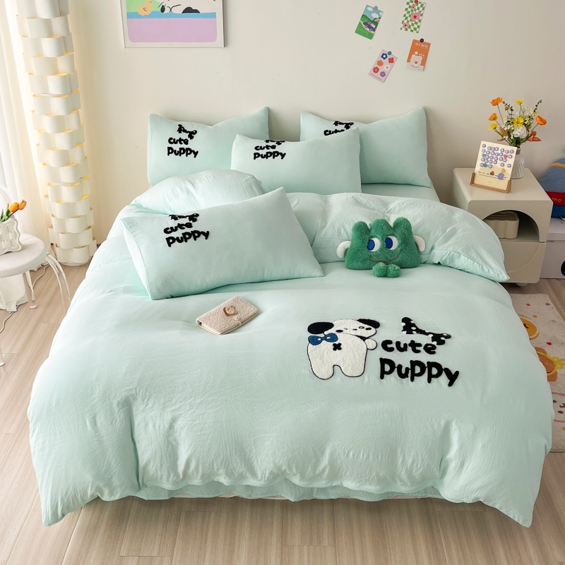 4PC Washed Cotton Towel Set Em - Home Textiles Towel Set ulasan dan harga