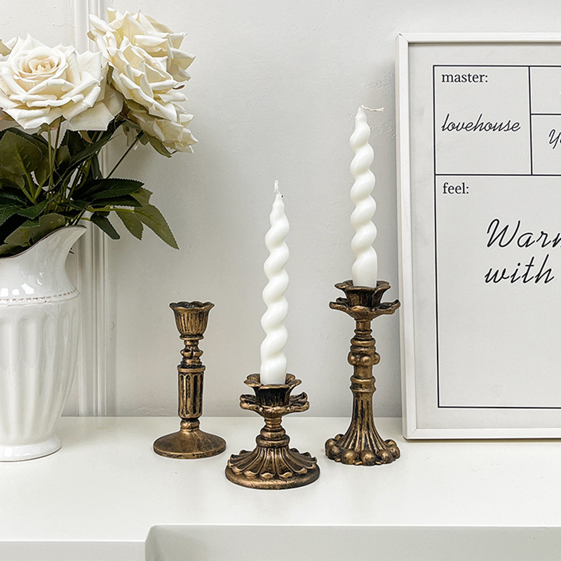 Vintage Bronze Candlestick Fig - Home & Hotel Textiles Private Limited ulasan dan harga