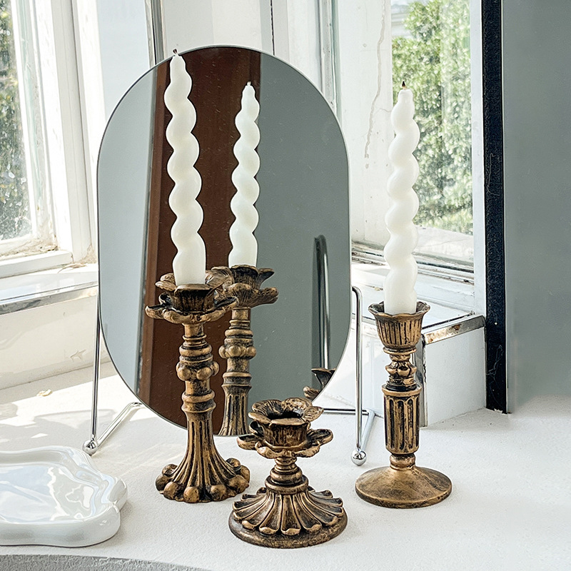 Vintage Bronze Candlestick Fig - Home & Hotel Textiles Private Limited ulasan dan harga