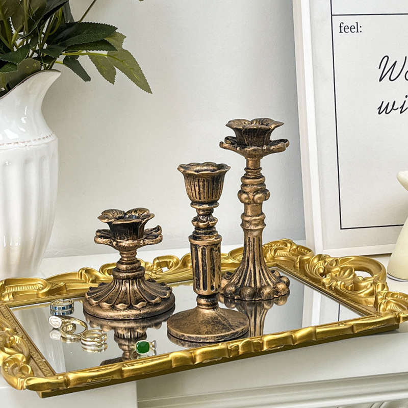 Vintage Bronze Candlestick Fig - Home & Hotel Textiles Private Limited ulasan dan harga