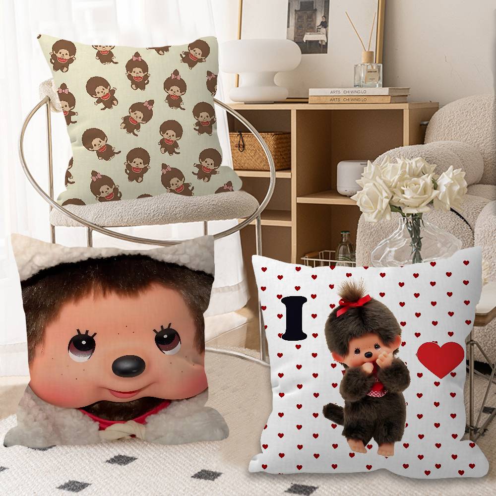 M-Monchhichi Cute Pillow Anime - Home Fashion Textiles ulasan dan harga