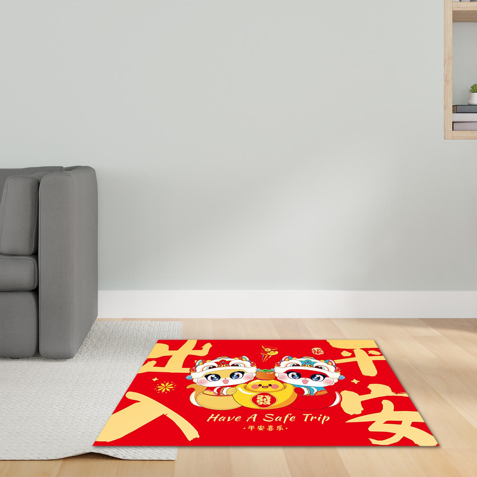 Chinese New Year Floor Mat Wel - Home Textiles Rug ulasan dan harga