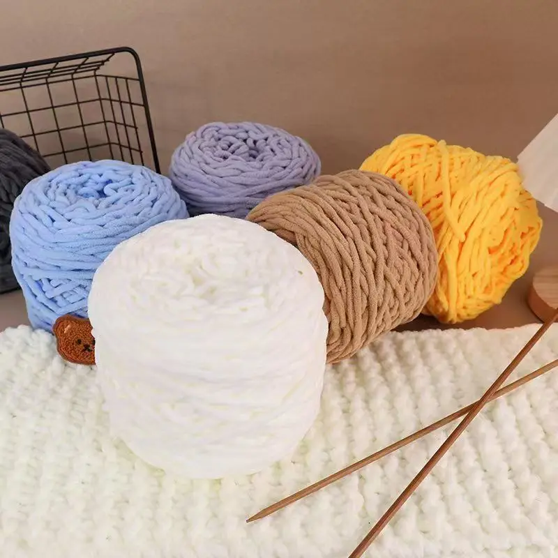3PCS 300g Chenille Knitting Ya - Wool Blanket Herringbone ulasan dan harga