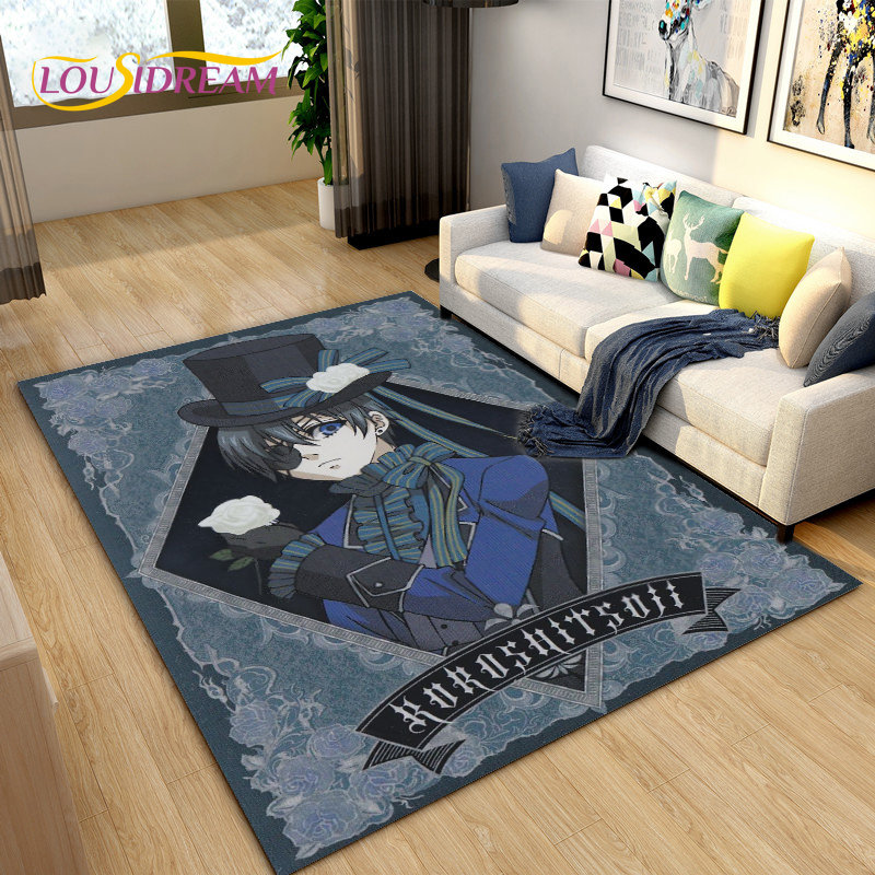 Black Butler  Anime Cartoon Ar - Home Textiles Rug ulasan dan harga