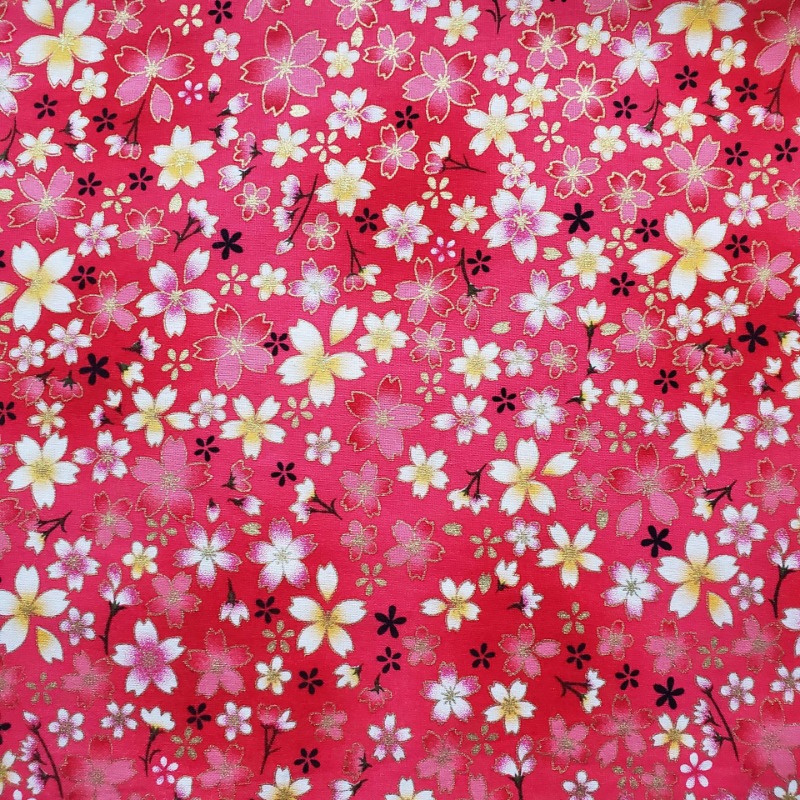 Cotton Gold Foil Printed Fabri - Home Fashion Textiles ulasan dan harga