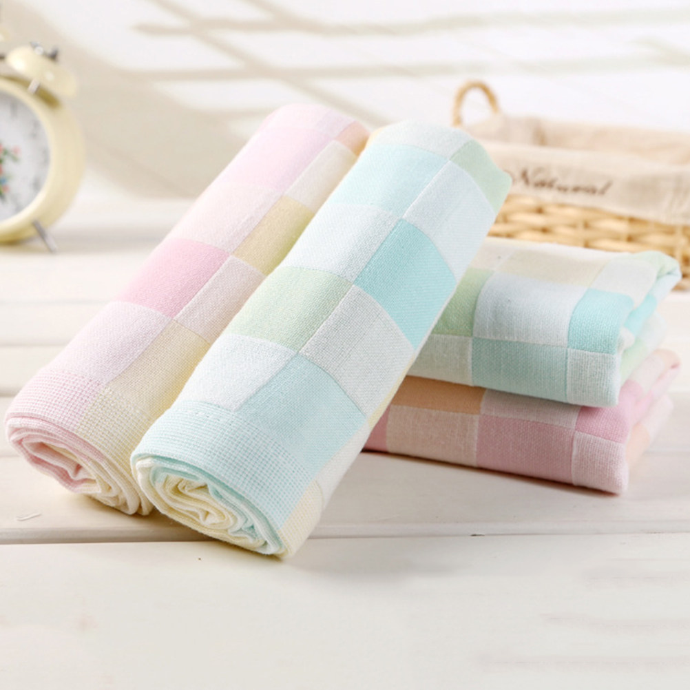 3Pcs Cotton Gauze Face Towels  - Home Textiles Towel Set ulasan dan harga
