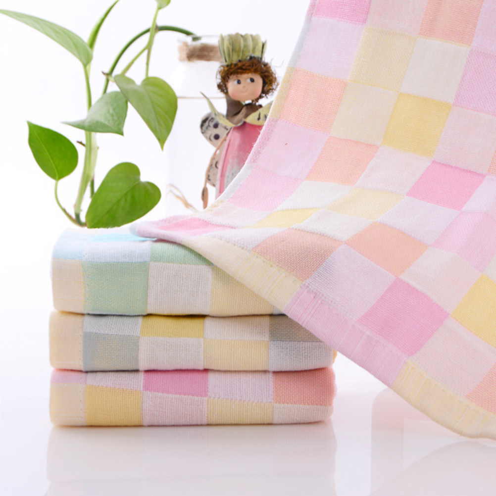 3Pcs Cotton Gauze Face Towels  - Home Textiles Towel Set ulasan dan harga
