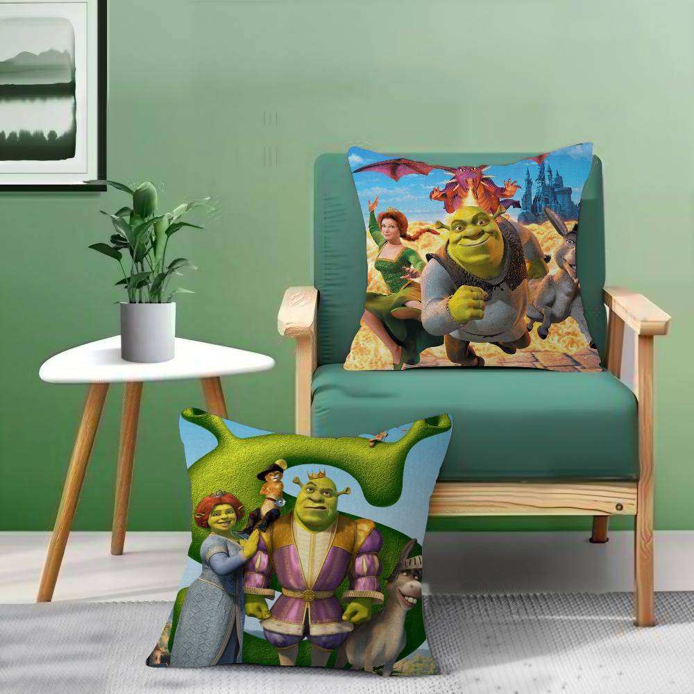 Cartoon Shrek Pillow Anime Pil - Home Fashion Textiles ulasan dan harga