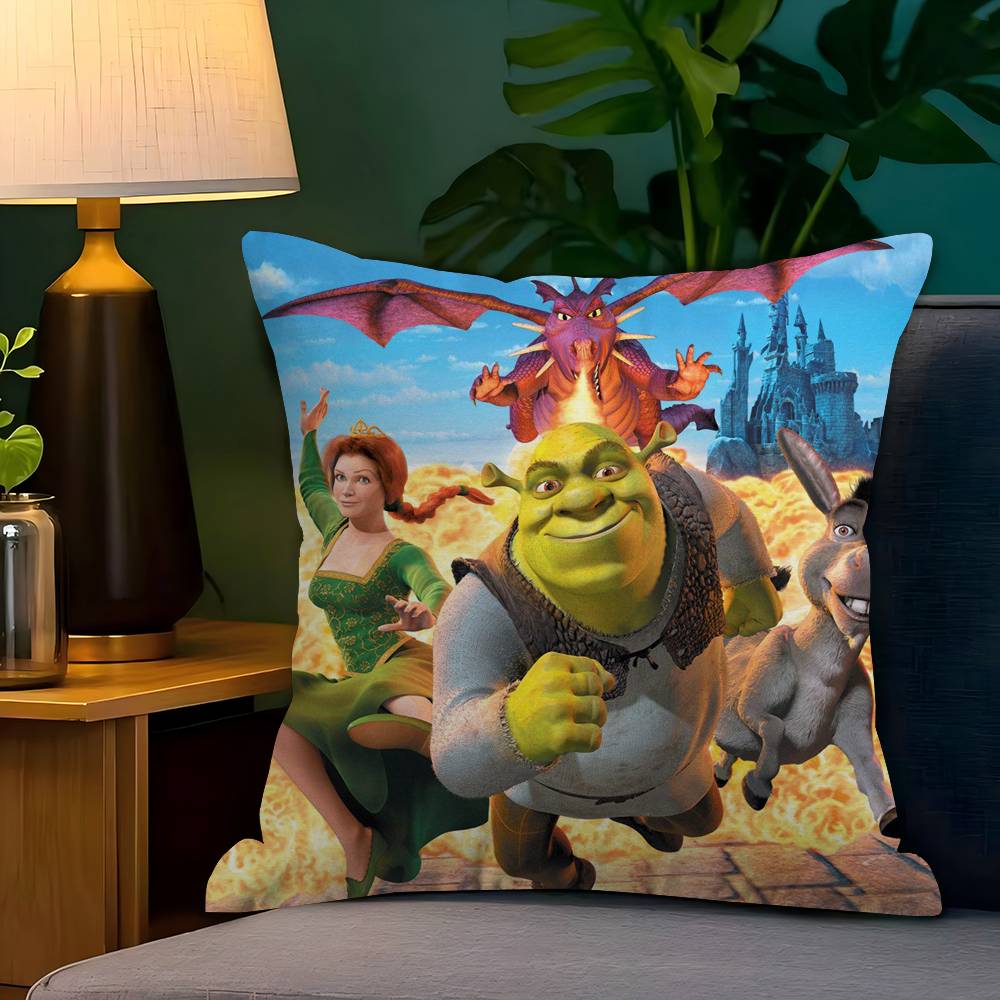 Cartoon Shrek Pillow Anime Pil - Home Fashion Textiles ulasan dan harga