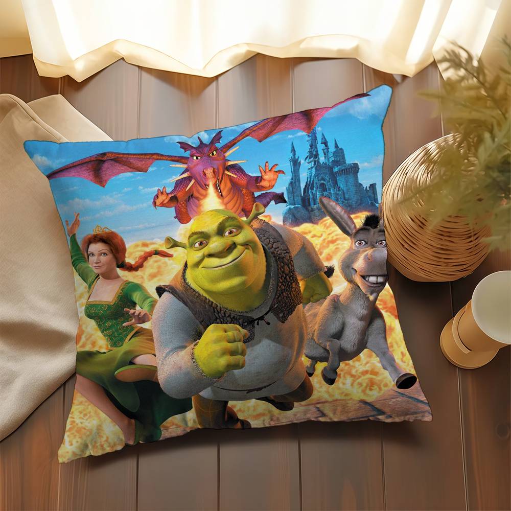 Cartoon Shrek Pillow Anime Pil - Home Fashion Textiles ulasan dan harga
