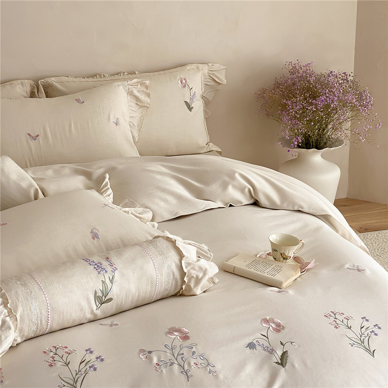 Luxury Flowers Towel Embroider - Home Textiles Towel Set ulasan dan harga