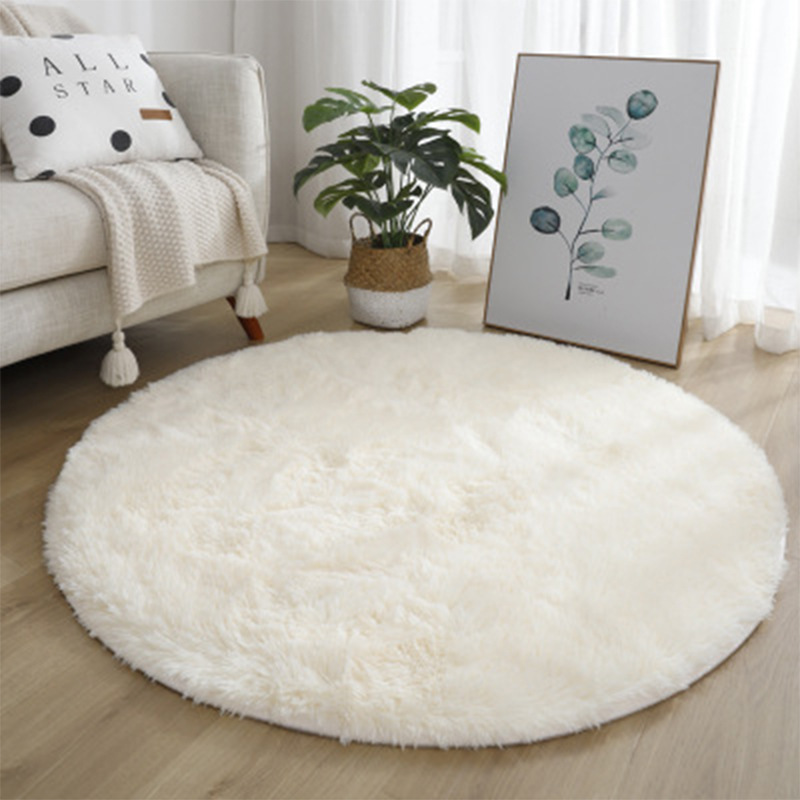 Super Soft Fluffy Round Rug Pl - Home Textiles Rug ulasan dan harga