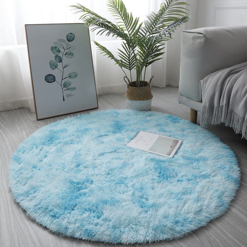 Super Soft Fluffy Round Rug Pl - Home Textiles Rug ulasan dan harga