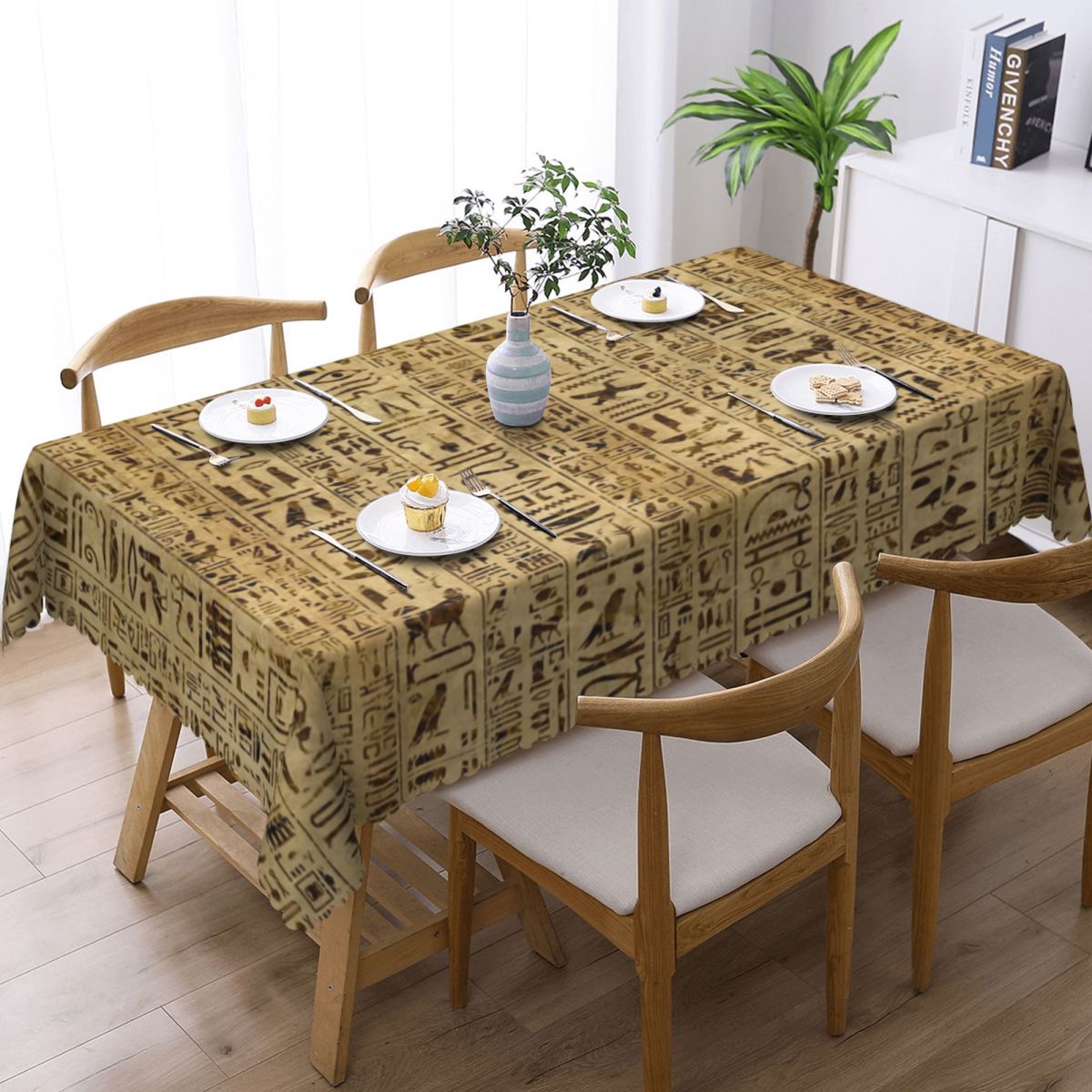 Egyptian Hieroglyphs On Papyru - Home Textiles Egypt ulasan dan harga