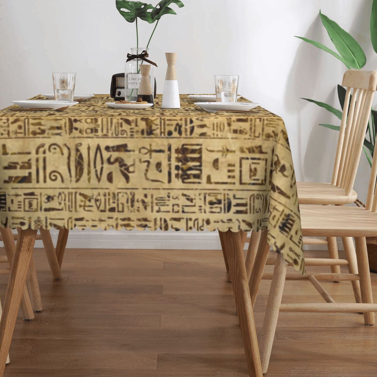 Egyptian Hieroglyphs On Papyru - Home Textiles Egypt ulasan dan harga