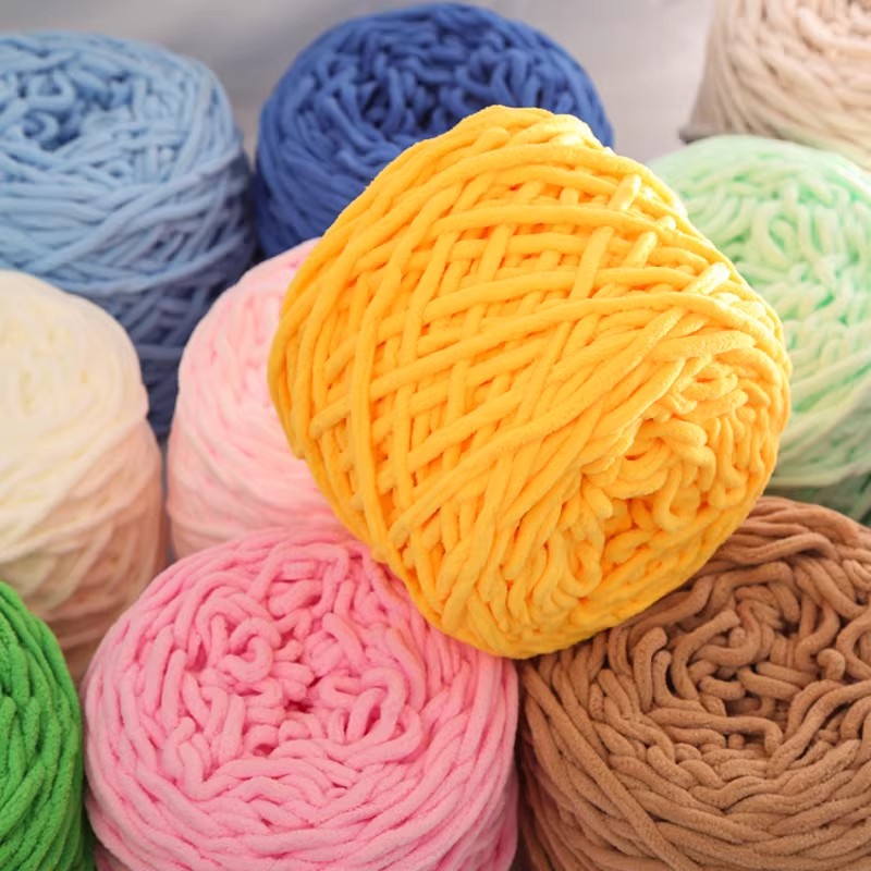 6PCS 600g Chenille Knitting Ya - Wool Blanket Herringbone ulasan dan harga