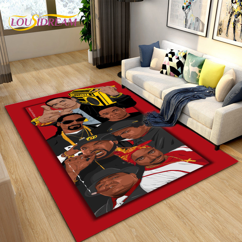 Hip Hop Art Rapper Legend Star - Home Textiles Rug ulasan dan harga