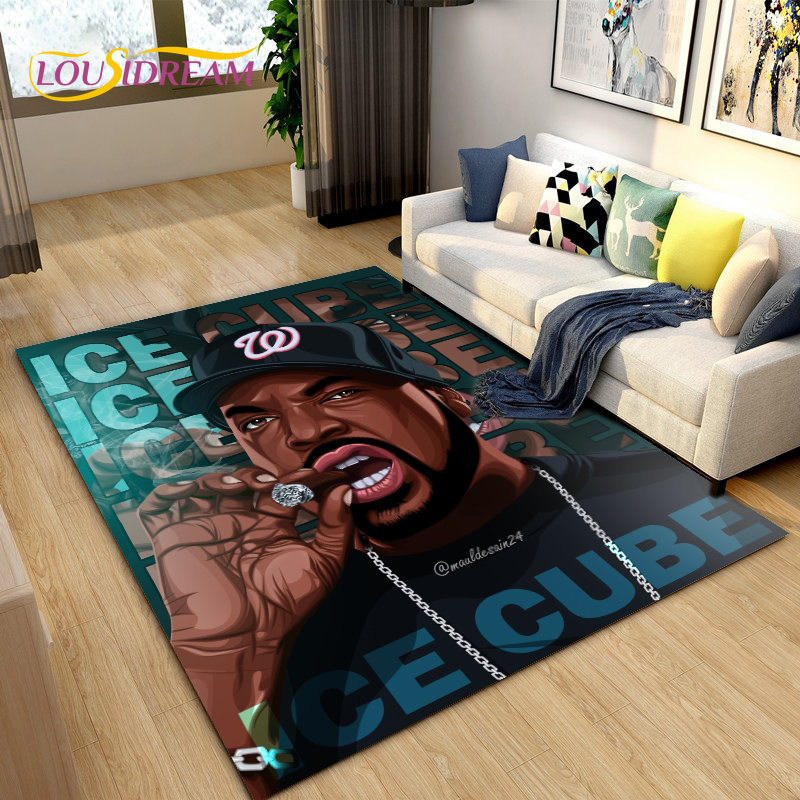 Hip Hop Art Rapper Legend Star - Home Textiles Rug ulasan dan harga