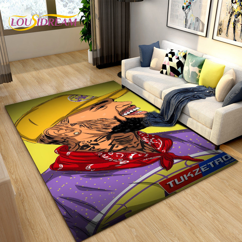 Hip Hop Art Rapper Legend Star - Home Textiles Rug ulasan dan harga