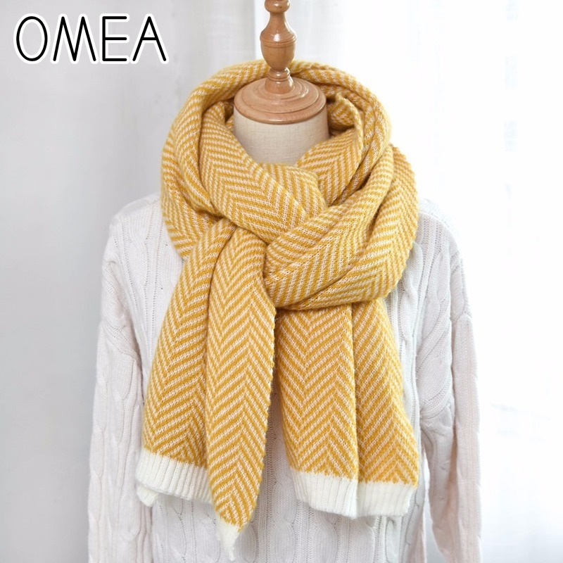 OMEA 2019 Cashmere Scarf Winte - Wool Blanket Herringbone ulasan dan harga
