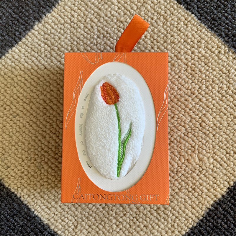 Embroidered Tulip Hand Towel S - Home Textiles Towel Set ulasan dan harga