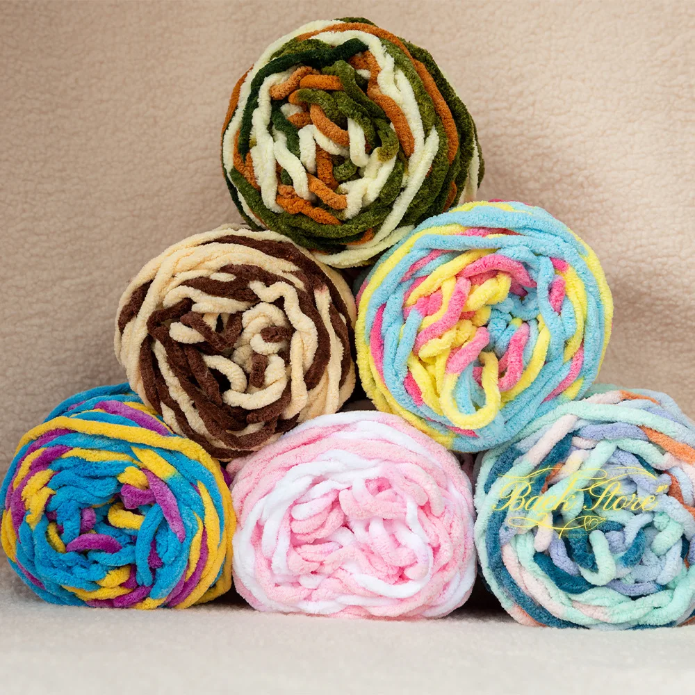 100g/Ball Blended Colorful Dye - Wool Blanket Herringbone ulasan dan harga