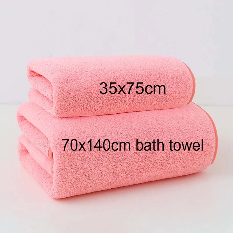 Grey Pink Solid Color Coral Fl - Home Textiles Towel Set ulasan dan harga
