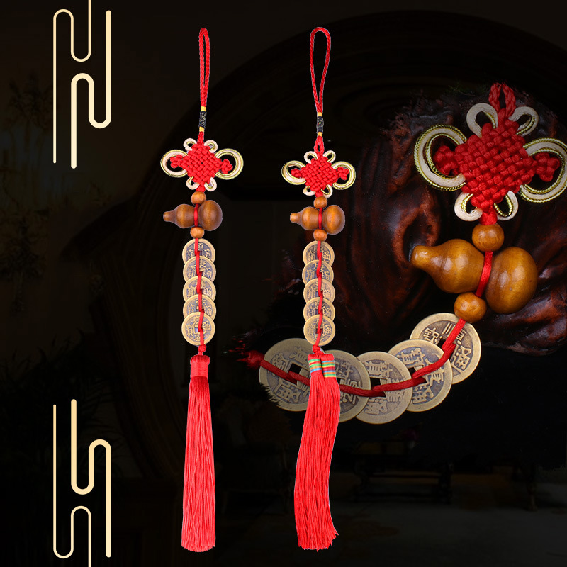 Chinese knot Ancient coin Tass - Home Ec Textiles ulasan dan harga
