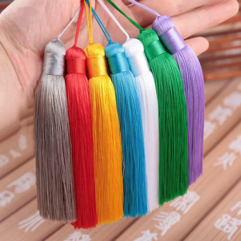 2Pcs 12CM Polyester Tassels wi - Home Ec Textiles ulasan dan harga