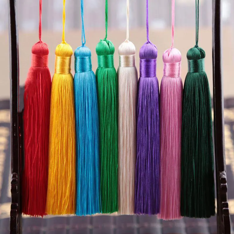 2Pcs 12CM Polyester Tassels wi - Home Ec Textiles ulasan dan harga
