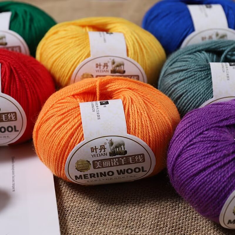 50g/Pc Hand knitting Merino Wo - Wool Blanket Herringbone ulasan dan harga