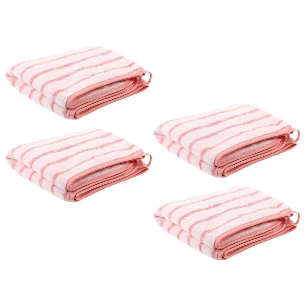 4Pcs Coral Fleece Absorbent Fa - Home Textiles Towel Set ulasan dan harga