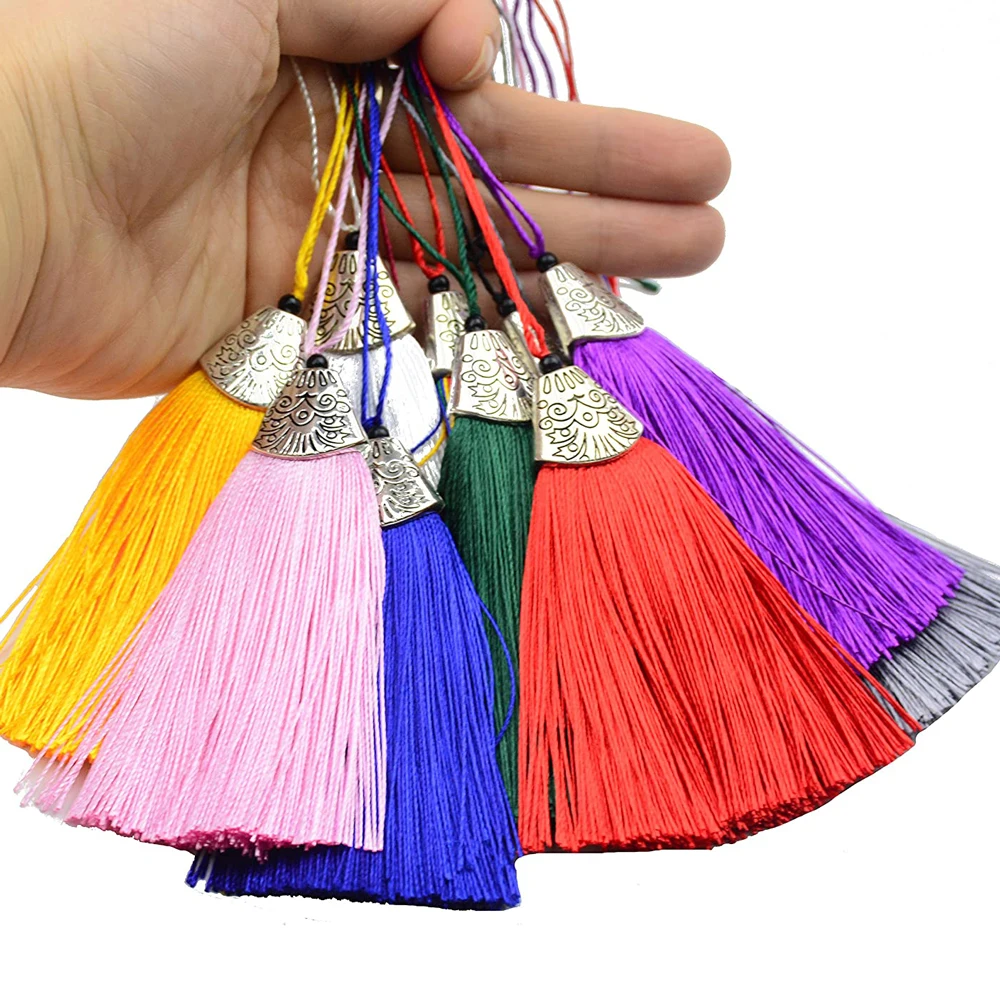 5/10Pcs Silky Handmade Tassels - Home Ec Textiles ulasan dan harga