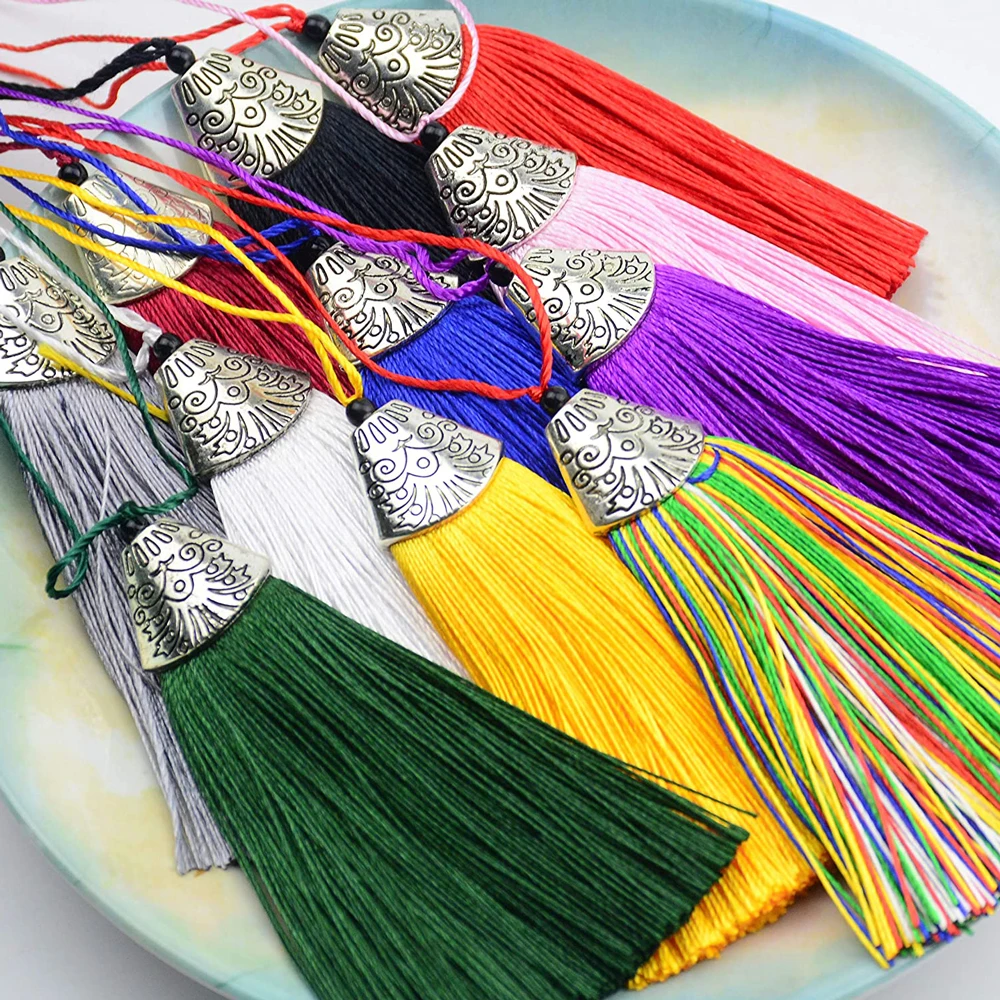 5/10Pcs Silky Handmade Tassels - Home Ec Textiles ulasan dan harga