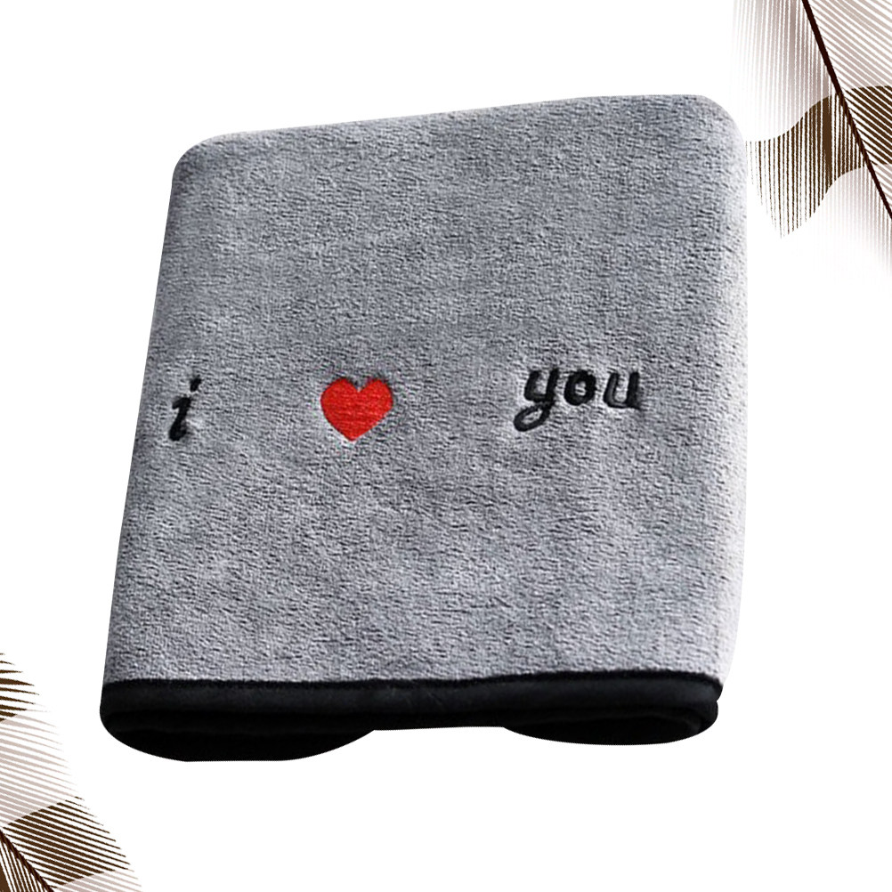 Dark Gray Loving Heart Fiber T - Home Textiles Towel Set ulasan dan harga