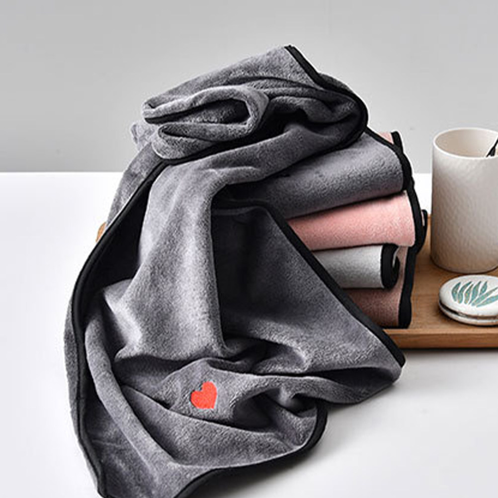 Dark Gray Loving Heart Fiber T - Home Textiles Towel Set ulasan dan harga