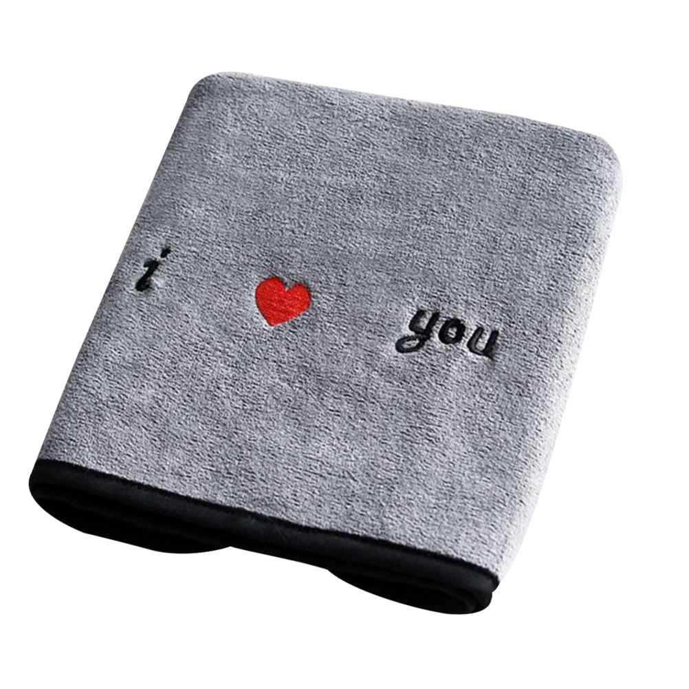 Dark Gray Loving Heart Fiber T - Home Textiles Towel Set ulasan dan harga