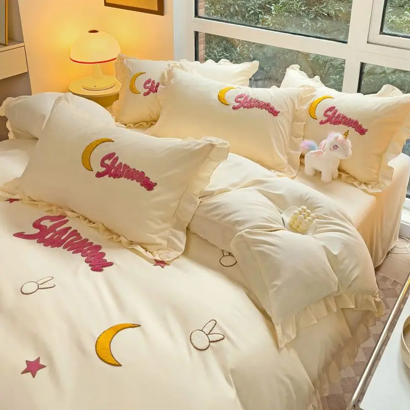 Lace Quilt Cover,bed Sheet,was - Home Textiles Towel Set ulasan dan harga