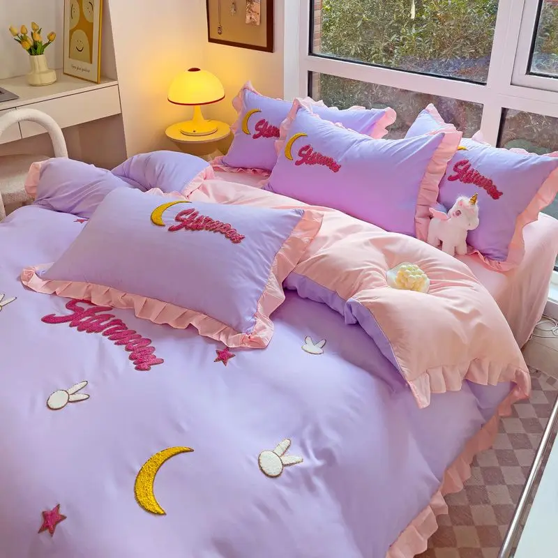 Lace Quilt Cover,bed Sheet,was - Home Textiles Towel Set ulasan dan harga