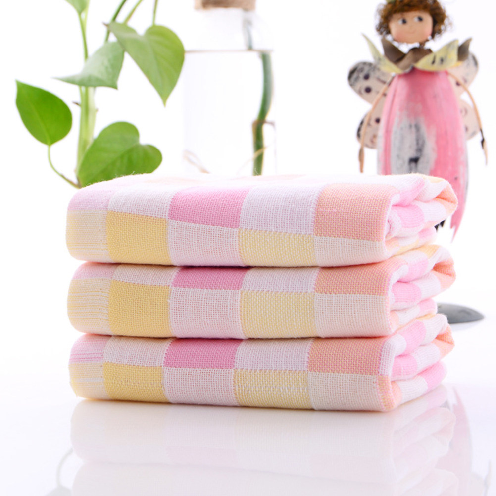 3Pcs Gauze Towels Double Layer - Home Textiles Towel Set ulasan dan harga